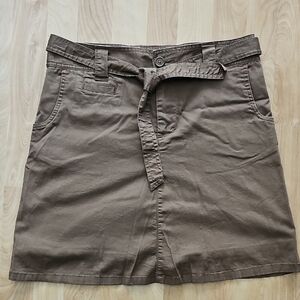 Casual Brown Skirt